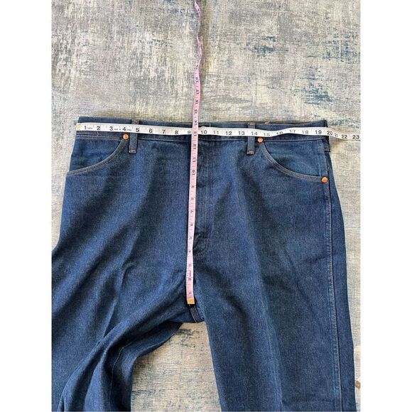 Wrangler Blue Denim Straight Leg Jeans 40 x 34 - Picture 4 of 5